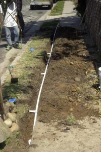 a pipe line was changed by our irrigation repair in Miami pros